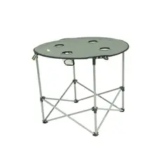 NATIONAL GEOGRAPHIC - Mesa Plegable con Posavasos Negro.