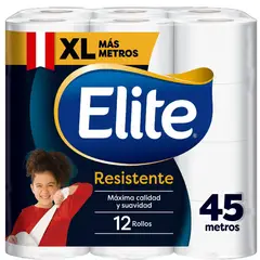 ELITE - Papel Higienico XL 12 Rollos x 45 Metros