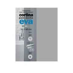 DOS POR MEDIO - Cortina Eva Gris Para Baño