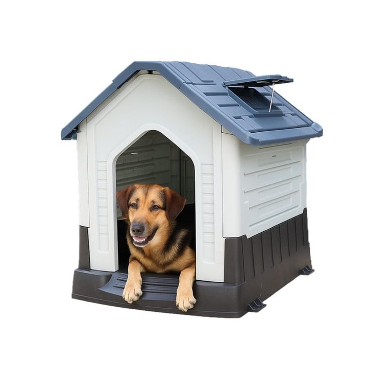 Casa para Perro Mediana Gris 73x60.5x66.5cm