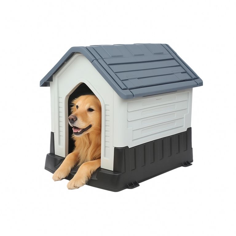Casa para Perro Grande Gris 84x69.5x76.5cm
