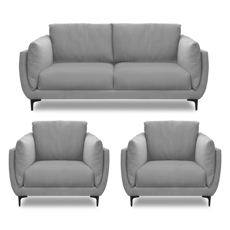 Sofá 5 Cuerpos Maelis 200x89x80cm Gris