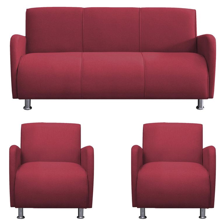 Sofá 5 Cuerpos Naomi 300x80x70cm Rojo