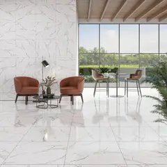 CELIMA - Cerámica Marmolada Aurora Bianca Blanco 60x60 1.8m2