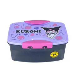 SCOOL - Taper con Divisiones y Cubiertos 1.1lt Kuromi