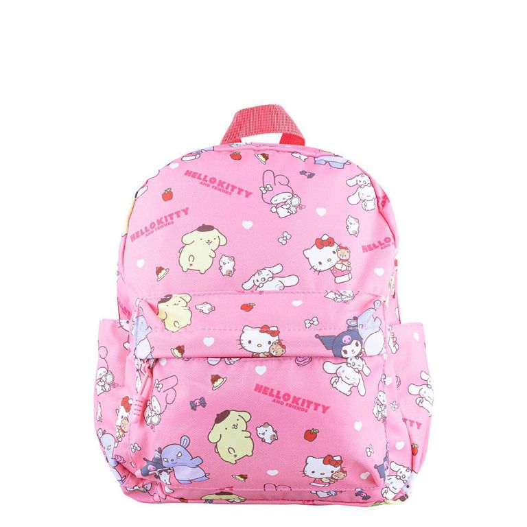 Mochila Kids A4 KT Tela Hello Kitty & Friends