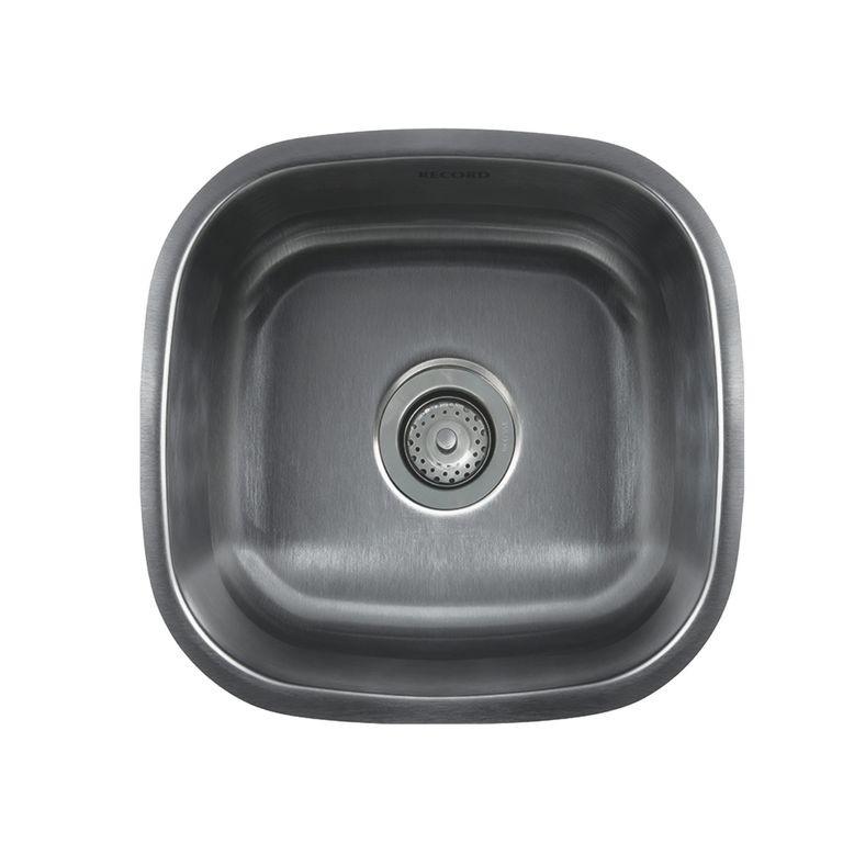 Lavadero Índico Negro 1 Poza Acero Inoxidable 40x18x18cm.