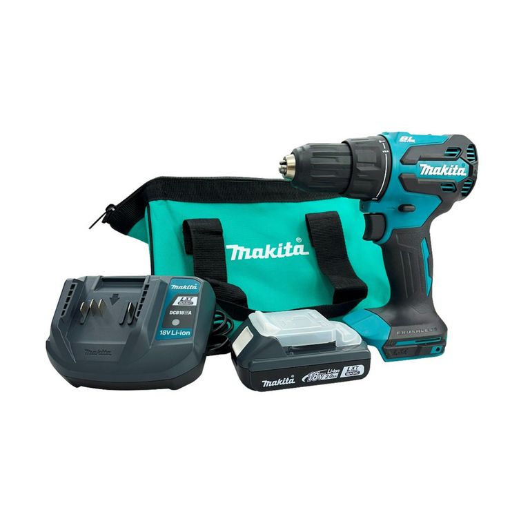Taladro Percutor 1/2" 18V 65 Nm Con Batería Y Cargador
