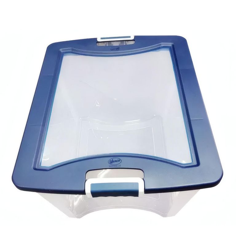 Caja Organizadora Clarity 71 Litros Color Azul