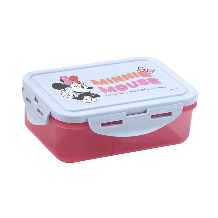Taper con División Minnie 700ml Rosado.