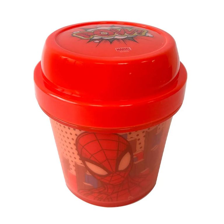 Porta Fruta Spiderman 320ml Rojo.