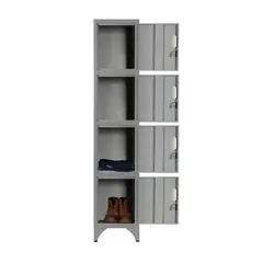 MALETEK - Locker Metálico MK1-04 4 Puertas Porta Candado.