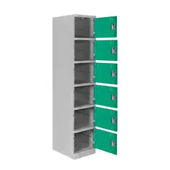 MALETEK - Locker ABS LP1-06 Con Llave 4 Divisiones Color Verde