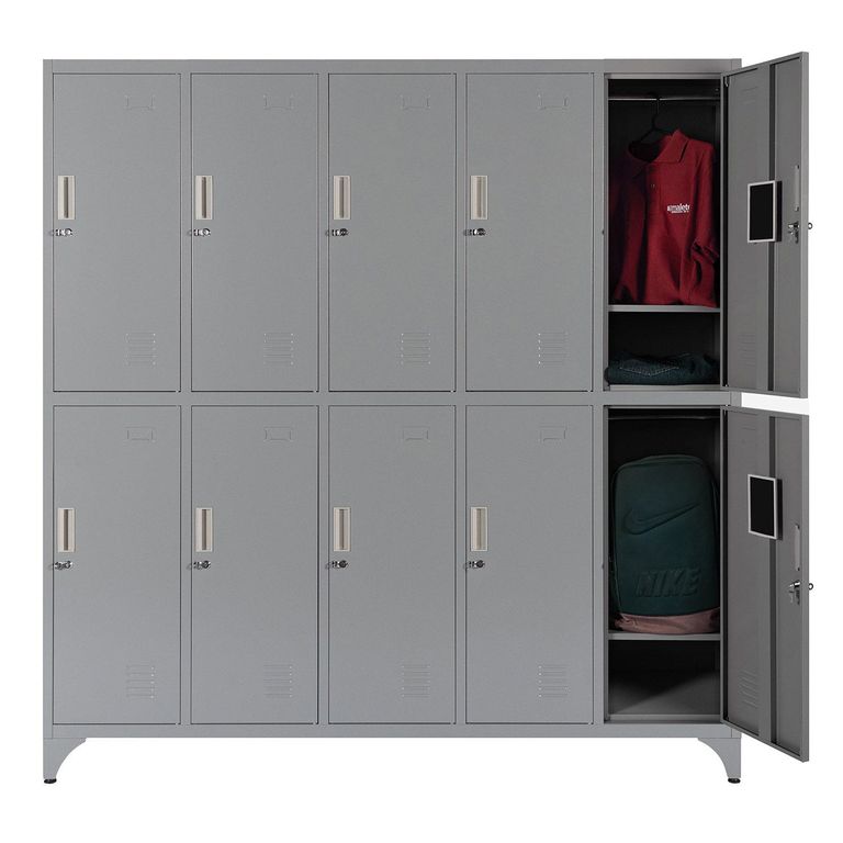 Locker Metálico MK5-02 10 Puertas Porta Candado.