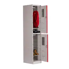 MALETEK - Locker ABS LP1-02 Con Llave 4 Divisiones Color Rojo.