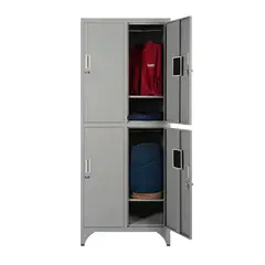 MALETEK - Locker Metálico MK2-02 4 Puertas Porta Candado.