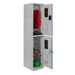 MALETEK - Locker ABS LP1-02 Con Llave 4 Divisiones Color Azul