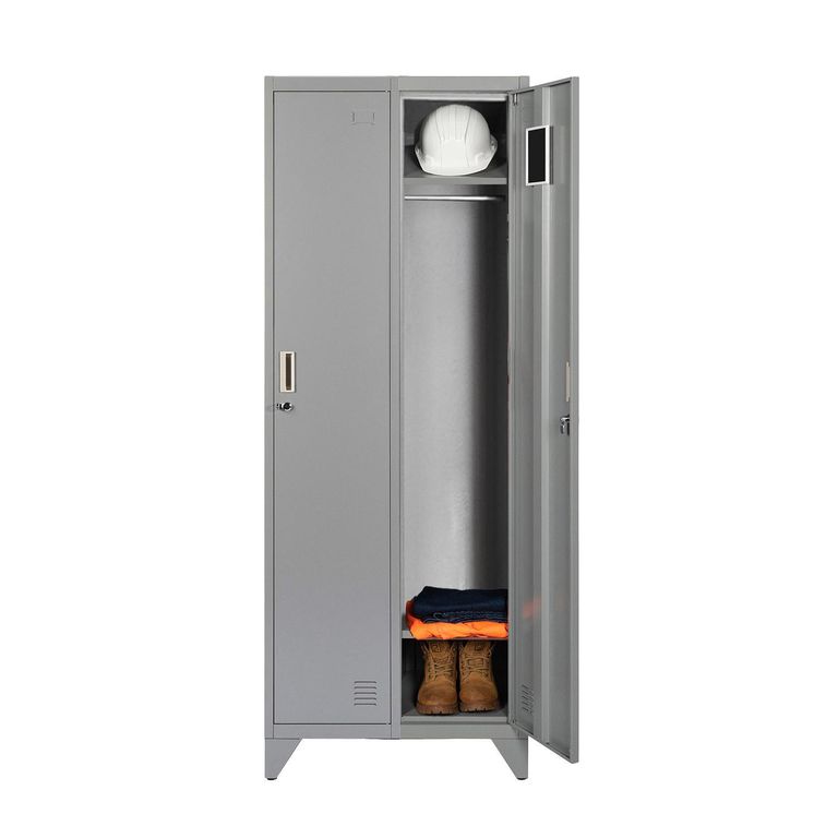 Locker Metálico MK2-01 2 Puertas Porta Candado.