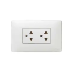 VETO - Tomacorriente Doble Universal 2P E OSL66455