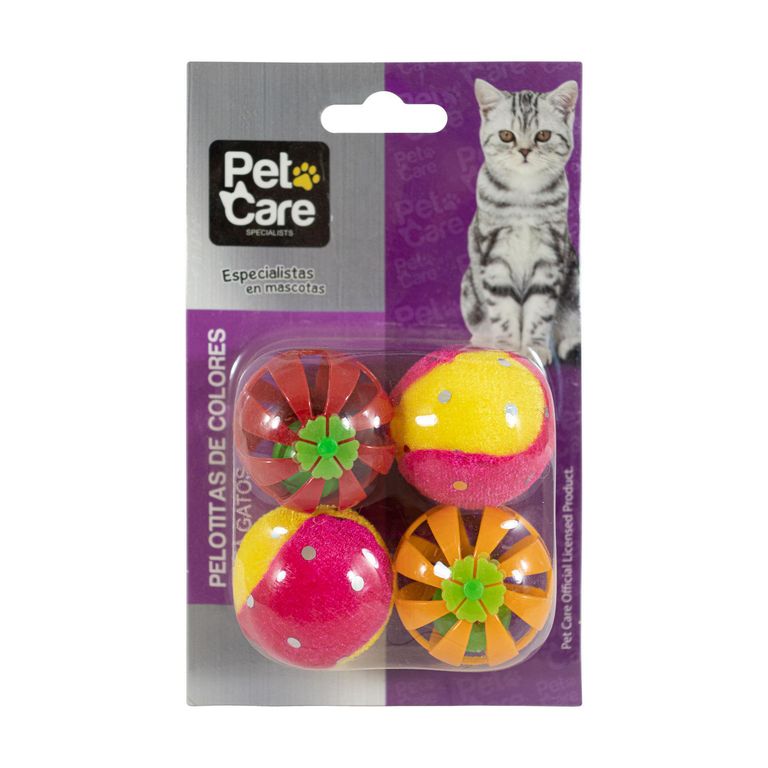 Pelotitas de Colores para Gatos