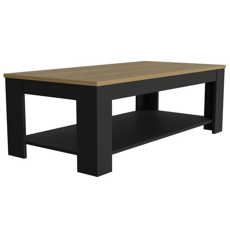 Mesa de Centro Cecil 120x41.5x60cm Fresno/Wengue.