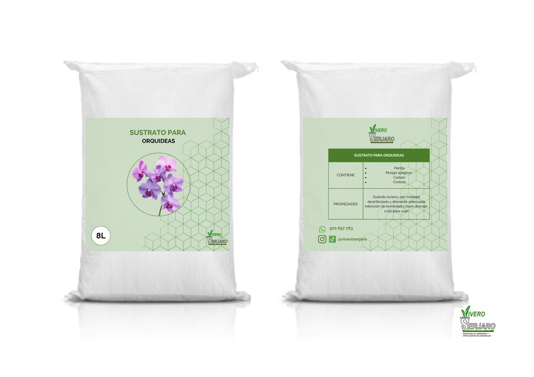 Sustrato Para Orquídeas 8 L.