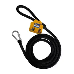 CLAWS & PAWS - Correa Soga Gruesa 2m Negra.