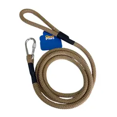 CLAWS & PAWS - Correa Soga Gruesa 2m Beige