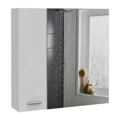 TUHOME - Gabinete de Baño Sines con Espejo Blanco
