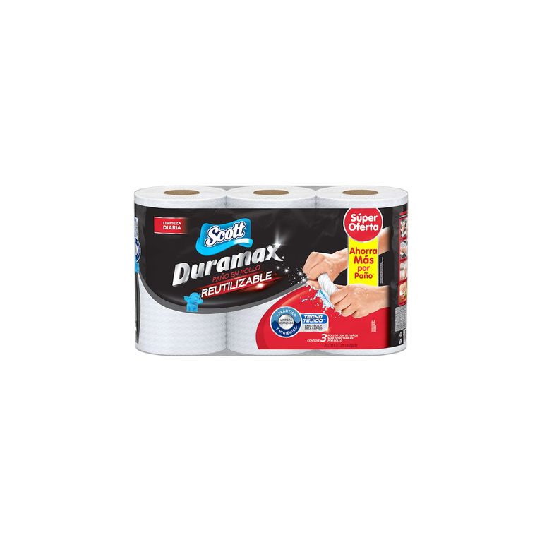 Papel Toalla Duramax 3 Unidades.