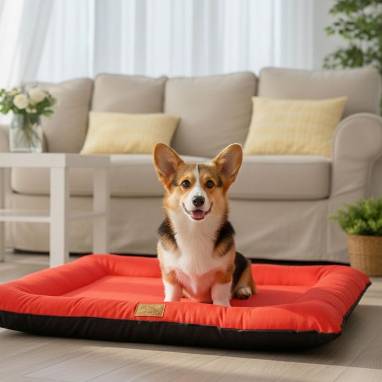 Colchoneta Verano para perro raza mediana 75 x 62 x 8 cm color Rojo
