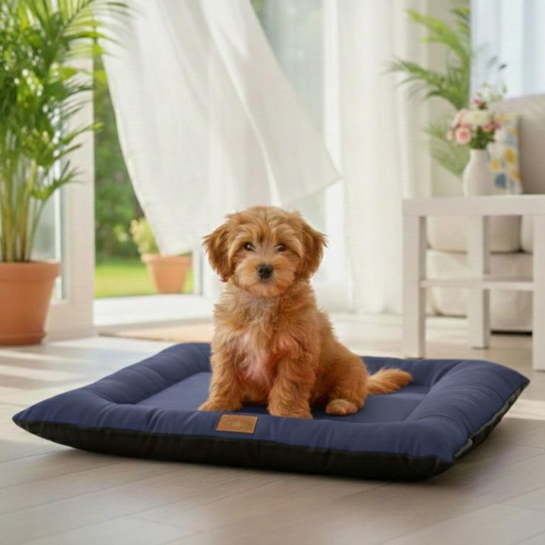 Colchoneta Verano para perro raza pequeña / mediana 73 x 55 x 8 cm color Azul