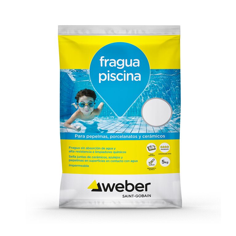 Fragüe Weber Para Piscina Color Nieve 5 Kg.