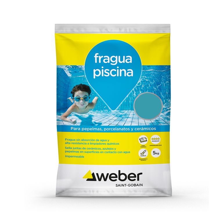 Fragüe Weber Para Piscina Color Turquesa 5 Kg.