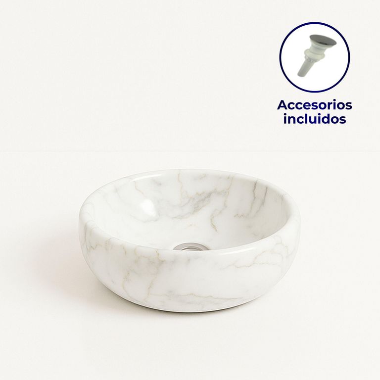 Ovalín Circular Blanco