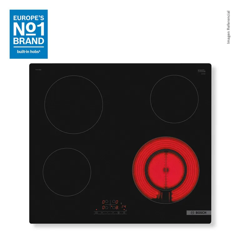 Cocina Empotrable Eléctrica 4 Platos Negro PKF611BB8E