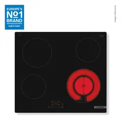 Bosch - Cocina Empotrable Eléctrica 4 Platos Negro PKF611BB8E