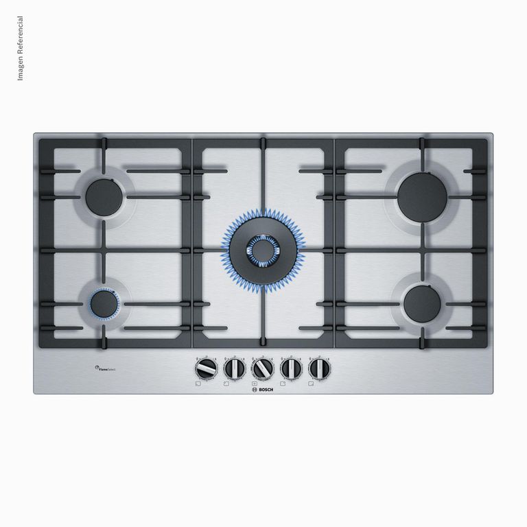 Encimera Gas Natural 5 Platos Acero PCR9A5B90 INOX