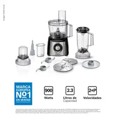 Bosch - Procesador de Alimentos 900W Negro MCM3PM386