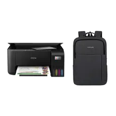 undefined - Impresora Multifuncional Ecotank L3250 + Mochila Ligera 20 Litros Negro