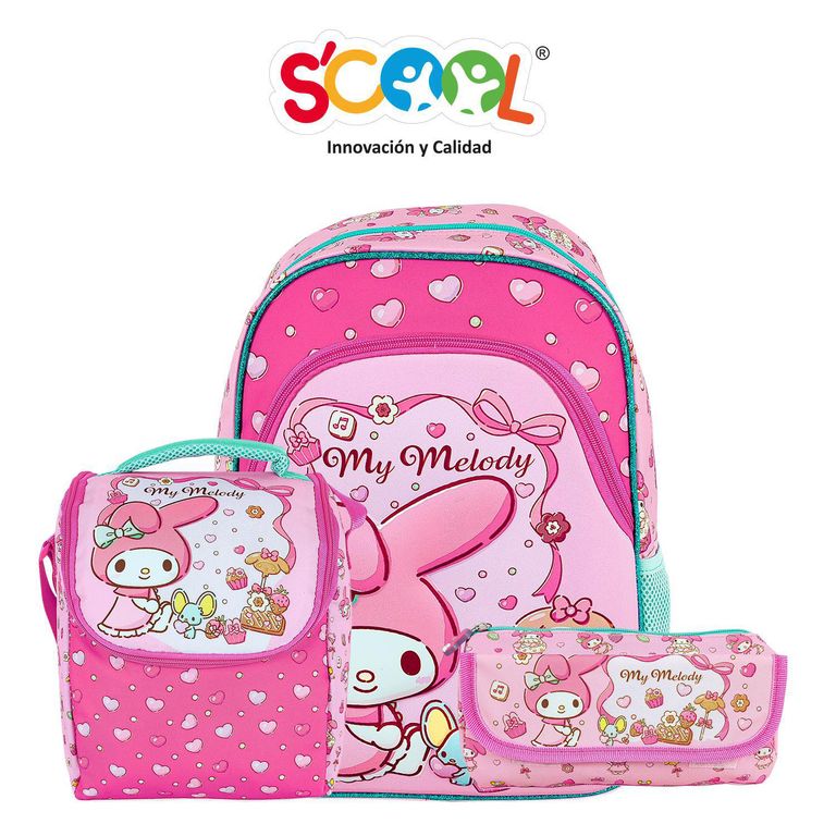 Mochila Niña Set 3 Piezas Melody