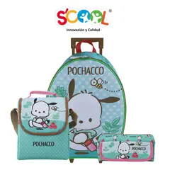 SCOOL - Maleta Niña Set 3 Piezas Pochacco