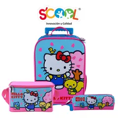 SCOOL - Maleta Niña Set 3 Piezas Hello Kitty