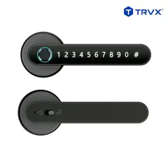 TRAVEX - Cerradura de Manija Digital Inteligente H24N Negro TRVX