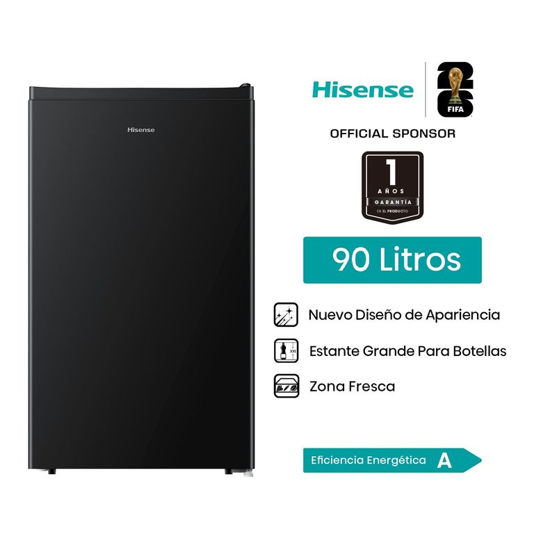Frigobar Hisense 90 Litros Negro RR121NB2A.