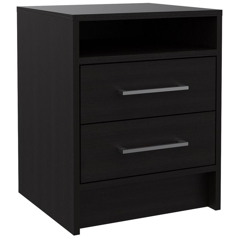Velador Eter 2 Cajones 40x50.7x37.3cm Wengue