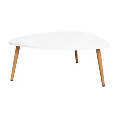 TUHOME - Mesa De Centro Baja Narvik Blanco 74.1 x 31.5 x 61.5 cm.