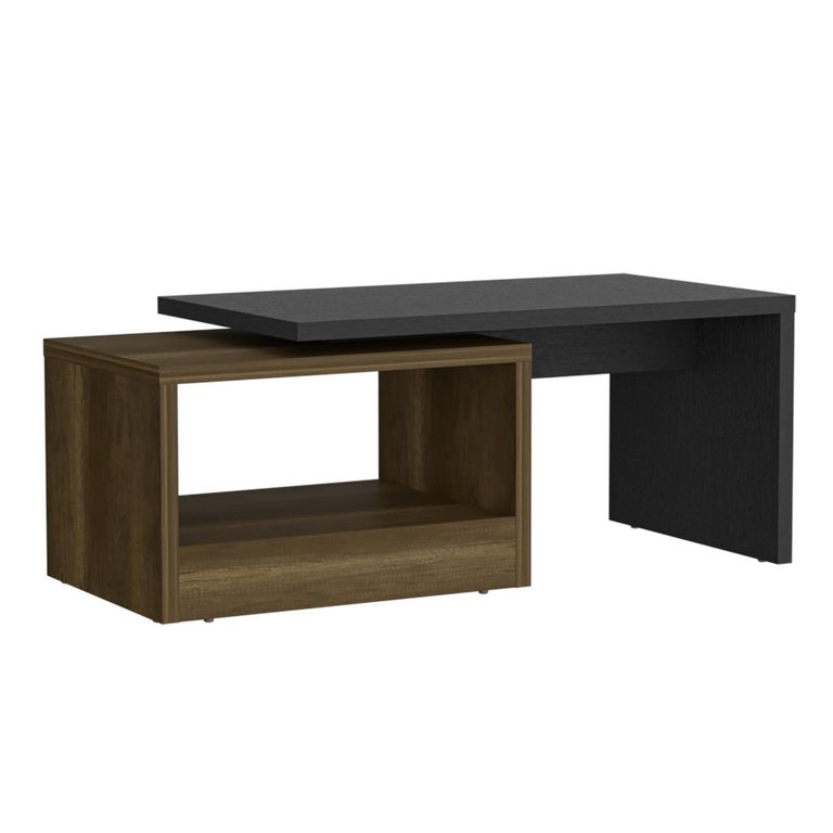 Mesa De Centro Kaia Wengué/Caramelo 100.2 x 40 x 45 cm.