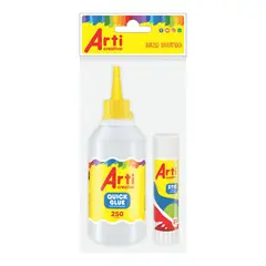 ARTI CREATIVO - Pack Goma Silicona 250ml + Goma Barra 25gr