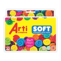 ARTI CREATIVO - Plastilina Soft Jumbo x12